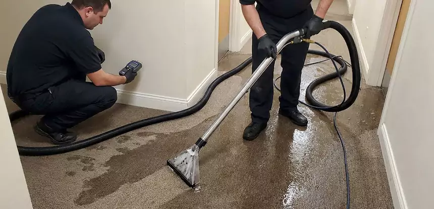 Basement Flooded Carpet Soaked Recovery in Roopville